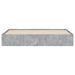 Cadru de pat cu sertare, gri beton, 180x200 cm, lemn prelucrat - WALTI WALTI