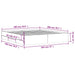 Cadru de pat cu sertare gri sonoma 180x200 cm lemn prelucrat - WALTI WALTI