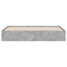 Cadru de pat cu sertare, gri beton, 160x200 cm, lemn prelucrat - WALTI WALTI