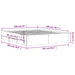 Cadru de pat cu sertare, gri beton, 160x200 cm, lemn prelucrat - WALTI WALTI