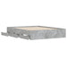 Cadru de pat cu sertare, gri beton, 150x200 cm, lemn prelucrat - WALTI WALTI