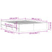 Cadru pat cu sertare stejar fumuriu 150x200 cm lemn prelucrat - WALTI WALTI