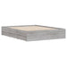 Cadru de pat cu sertare gri sonoma 150x200 cm lemn prelucrat - WALTI WALTI