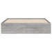 Cadru de pat cu sertare gri sonoma 150x200 cm lemn prelucrat - WALTI WALTI
