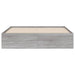 Cadru de pat cu sertare gri sonoma 140x200 cm lemn prelucrat - WALTI WALTI