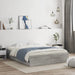 Cadru de pat cu sertare gri sonoma 140x200 cm lemn prelucrat - WALTI WALTI