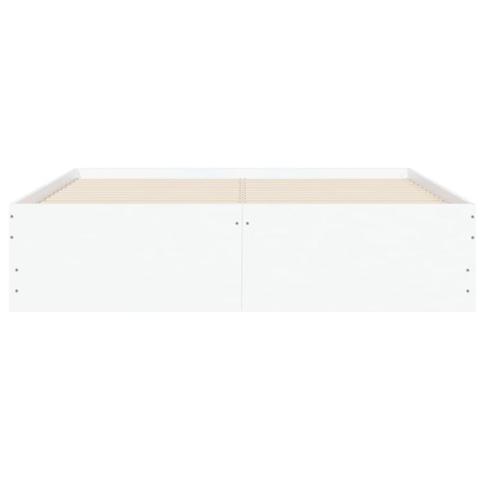 Cadru de pat cu sertare, alb, 120x200 cm, lemn prelucrat - WALTI WALTI