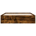 Cadru pat cu sertare stejar fumuriu 120x200 cm lemn prelucrat - WALTI WALTI