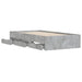 Cadru de pat cu sertare, gri beton, 90x200 cm, lemn prelucrat - WALTI WALTI