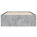 Cadru de pat cu sertare, gri beton, 90x200 cm, lemn prelucrat - WALTI WALTI