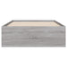 Cadru de pat cu sertare gri sonoma 90x200 cm lemn prelucrat - WALTI WALTI