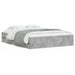 Cadru de pat cu sertare, gri beton, 140x190 cm, lemn prelucrat - WALTI WALTI