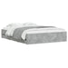 Cadru de pat cu sertare, gri beton, 140x190 cm, lemn prelucrat - WALTI WALTI