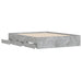 Cadru de pat cu sertare, gri beton, 140x190 cm, lemn prelucrat - WALTI WALTI