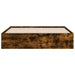 Cadru pat cu sertare stejar fumuriu 140x190 cm lemn prelucrat - WALTI WALTI