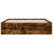 Cadru pat cu sertare stejar fumuriu 135x190 cm lemn prelucrat - WALTI WALTI