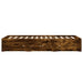 Cadru pat cu sertare stejar fumuriu 135x190 cm lemn prelucrat - WALTI WALTI