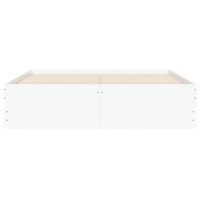 Cadru de pat cu sertare, alb, 120x190 cm, lemn prelucrat - WALTI WALTI