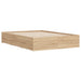 Cadru de pat cu sertare stejar sonoma 120x190 cm lemn prelucrat - WALTI WALTI