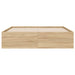 Cadru de pat cu sertare stejar sonoma 120x190 cm lemn prelucrat - WALTI WALTI