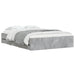 Cadru de pat cu sertare, gri beton, 120x190 cm, lemn prelucrat - WALTI WALTI