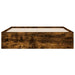 Cadru pat cu sertare stejar fumuriu 120x190 cm lemn prelucrat - WALTI WALTI