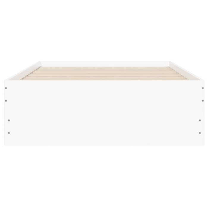 Cadru de pat cu sertare, alb, 90x190 cm, lemn prelucrat WALTI