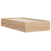 Cadru de pat cu sertare stejar sonoma 90x190 cm lemn prelucrat - WALTI WALTI