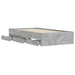 Cadru de pat cu sertare, gri beton, 90x190 cm, lemn prelucrat - WALTI WALTI