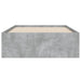 Cadru de pat cu sertare, gri beton, 90x190 cm, lemn prelucrat - WALTI WALTI