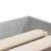 Cadru de pat cu sertare, gri beton, 90x190 cm, lemn prelucrat - WALTI WALTI