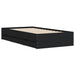 Cadru de pat cu sertare, negru, 75x190 cm, lemn prelucrat - WALTI WALTI