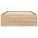 Cadru de pat cu sertare stejar sonoma 75x190 cm lemn prelucrat - WALTI WALTI