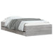 Cadru de pat cu sertare gri sonoma 75x190 cm lemn prelucrat - WALTI WALTI