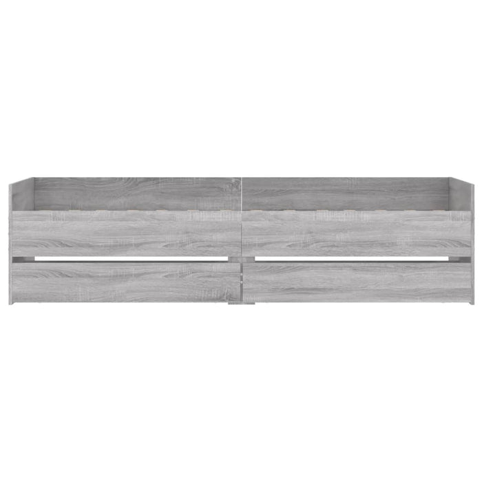 Cadru de pat cu sertare, gri sonoma, 90x200 cm - WALTI WALTI