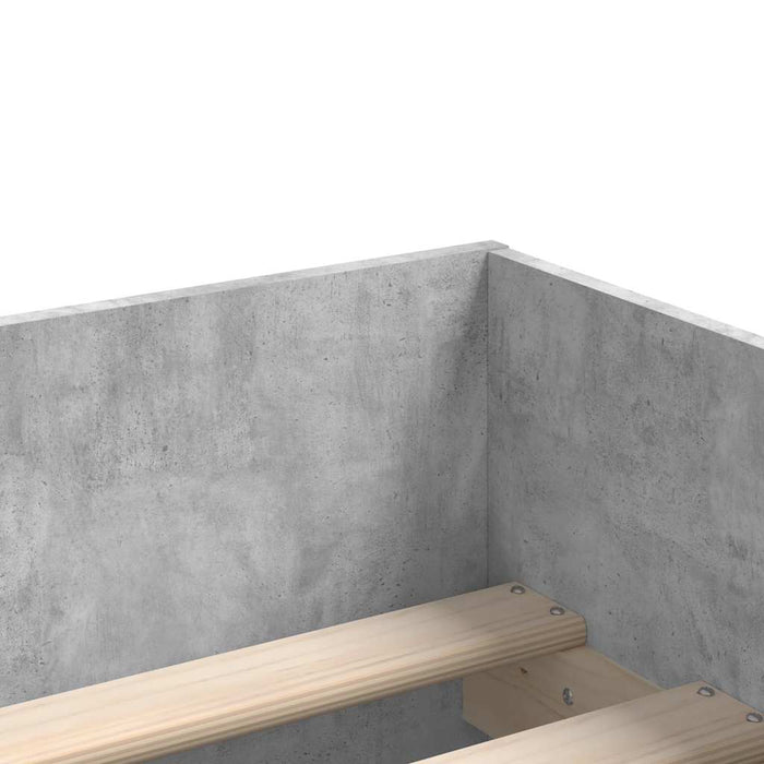 Cadru de pat cu sertare, gri beton, 90x190 cm - WALTI WALTI