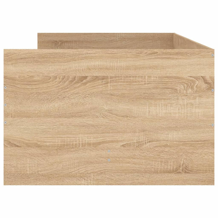 Cadru pat cu sertare, stejar sonoma, 75x190 cm, mic single WALTI
