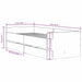 Cadru de pat cu sertare, gri beton, 75x190 cm, mic single - WALTI WALTI