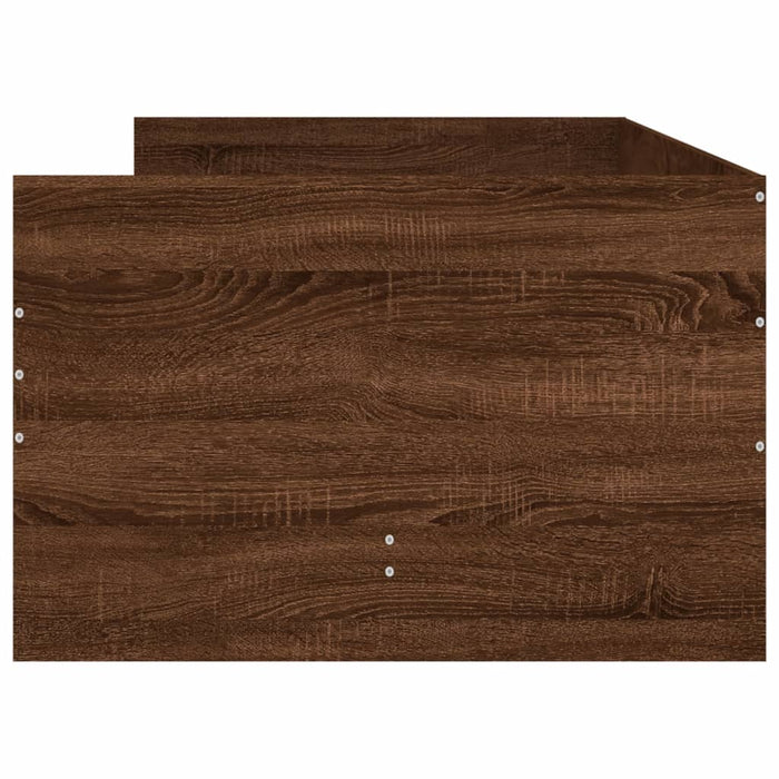 Cadru de pat cu sertare, stejar maro, 75x190 cm, mic single - WALTI WALTI