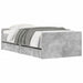 Cadru de pat cu sertare, gri beton, 100x200 cm - WALTI WALTI