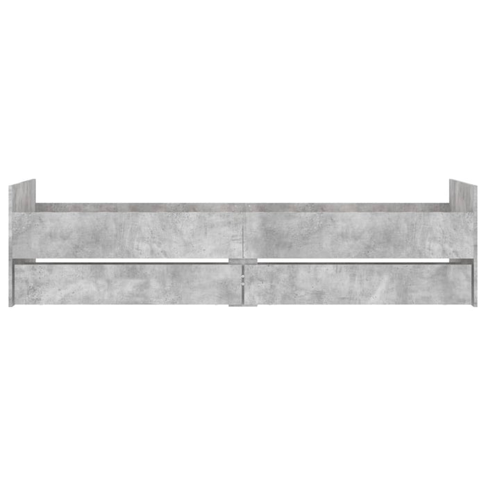 Cadru de pat cu sertare, gri beton, 90x200 cm - WALTI WALTI