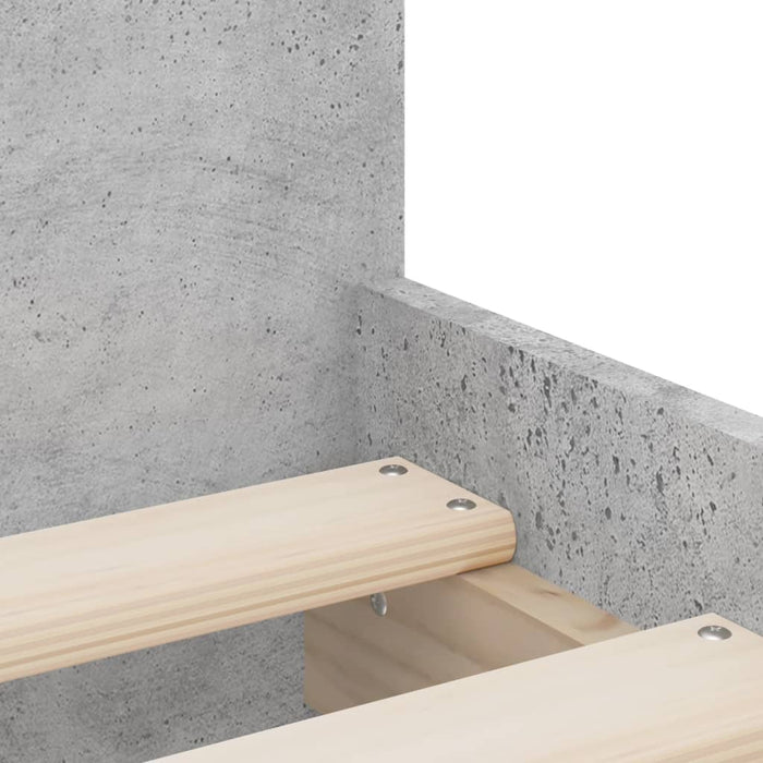 Cadru de pat cu sertare, gri beton, 90x200 cm - WALTI WALTI