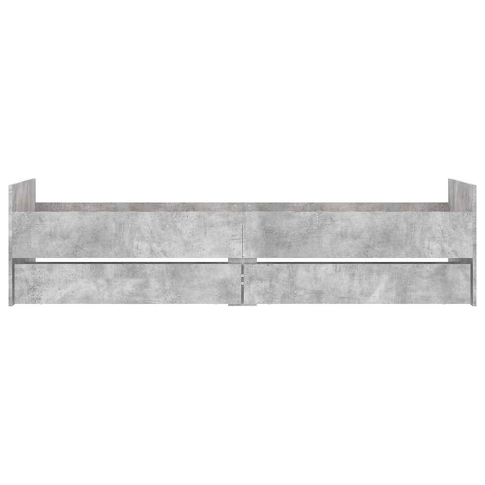 Cadru de pat cu sertare, gri beton, 90x190 cm WALTI