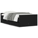 Cadru de pat cu sertare, negru, 75x190 cm mic, single - WALTI WALTI