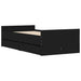 Cadru de pat cu sertare, negru, 75x190 cm mic, single - WALTI WALTI