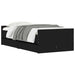 Cadru de pat cu sertare, negru, 75x190 cm mic, single - WALTI WALTI
