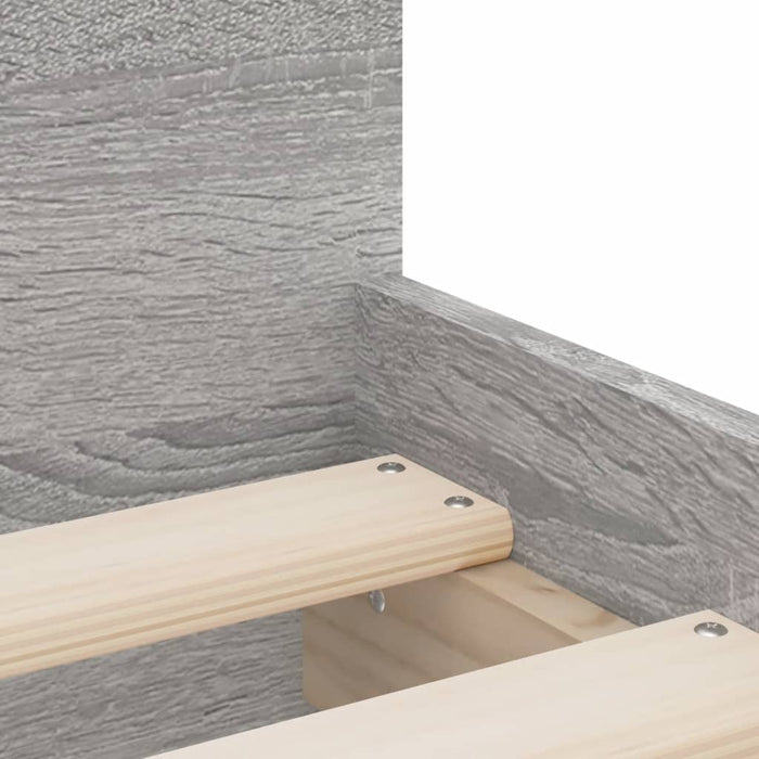 Cadru de pat cu sertare, sonoma gri, 75x190 cm, mic single - WALTI WALTI