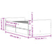 Cadru de pat cu sertare, sonoma gri, 75x190 cm, mic single - WALTI WALTI