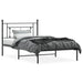 Cadru de pat din metal cu tăblie, negru, 107x203 cm - WALTI WALTI