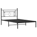 Cadru de pat din metal cu tăblie, negru, 107x203 cm - WALTI WALTI